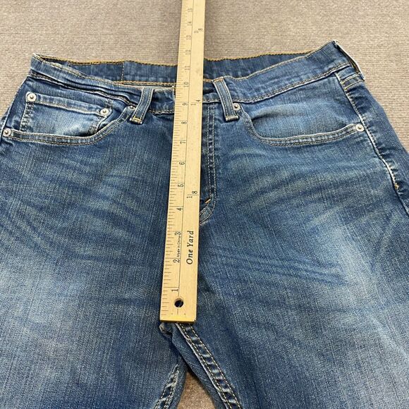 Levis 505 Jeans Mens‎ 31 Fits 30x30 Straight Leg Blue Stone Wash Denim Classic - Picture 12 of 13